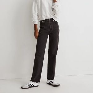 NWT Madewell The Perfect Vintage Straight Jean in Lunar Wash (black) - Size 26